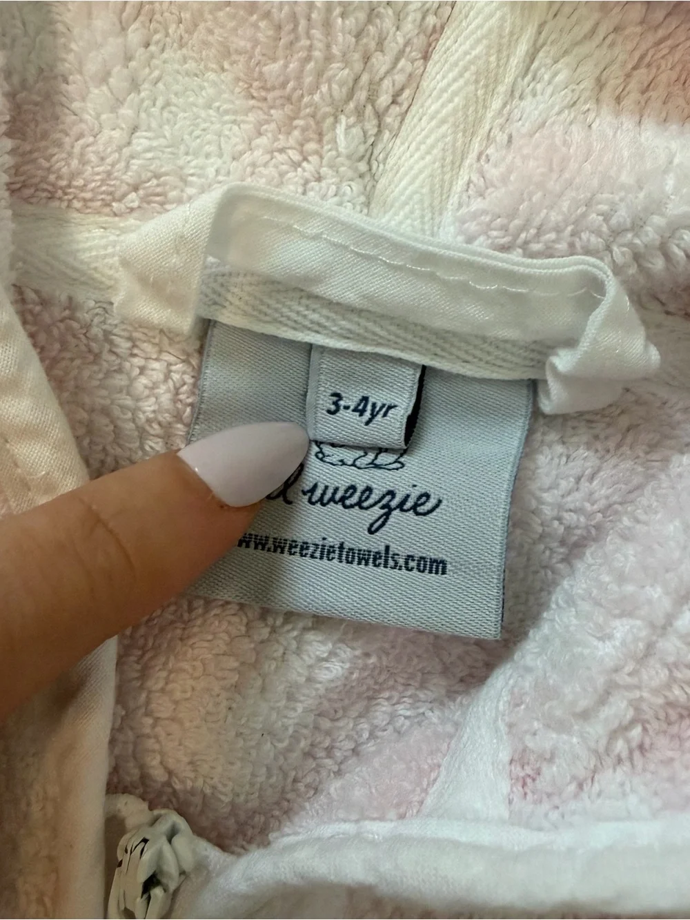 Weezie Towels Kids Pink Gingham Hooded Terry Cover-Up